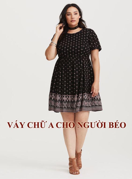 Điều đặc biệt của đầm chữ A cho người béo